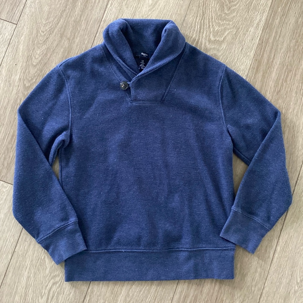 Gap boys shawl collar sweater size medium